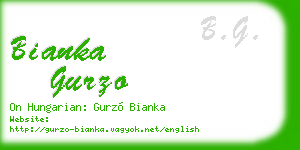 bianka gurzo business card